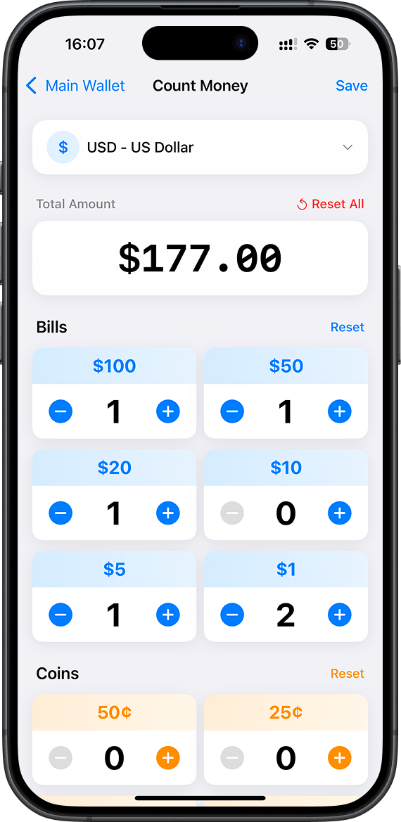 Money Counter Budget Management Screenshot 4
